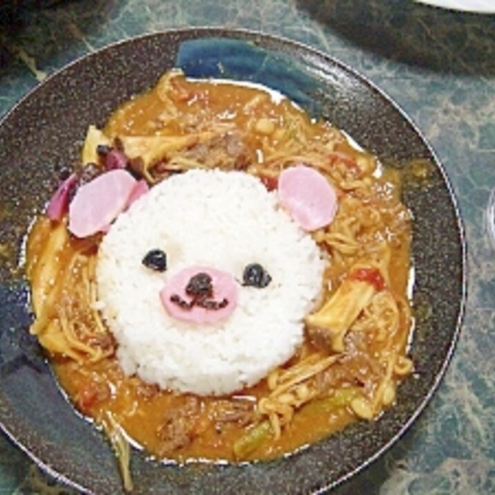 調理時間15分たっぷりキノコのコーンクリームカレー